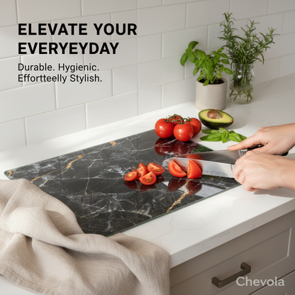 Chevola 2CHEFF – Midnight Marble Cutting Board