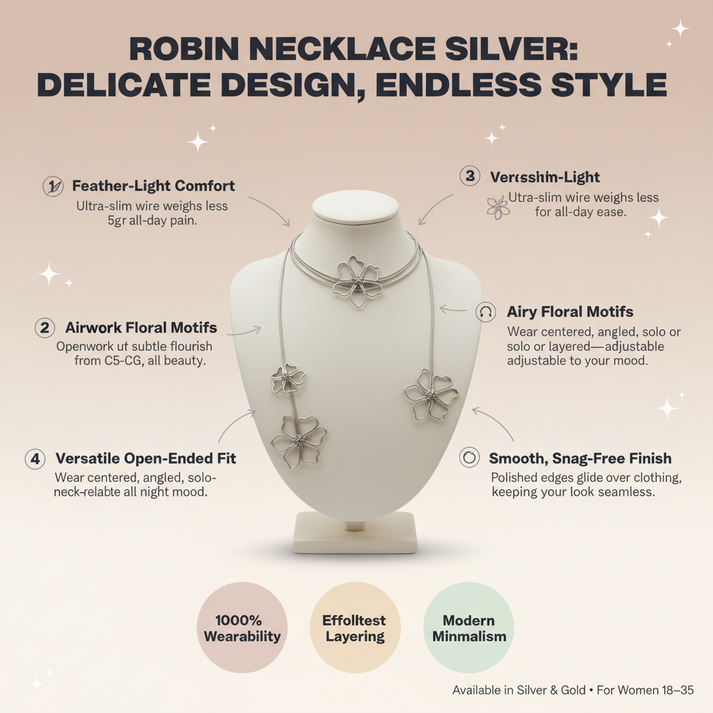 ROBIN NECKLACE SILVER